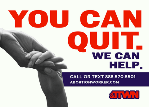 Abortion Worker Outreach Sign