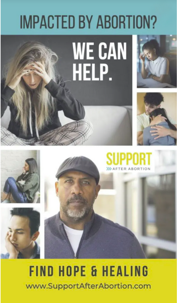 Support After Abortion Large Card (Set of 25)
