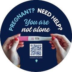 You Are Not Alone QR Code Sticker (pack of 100)