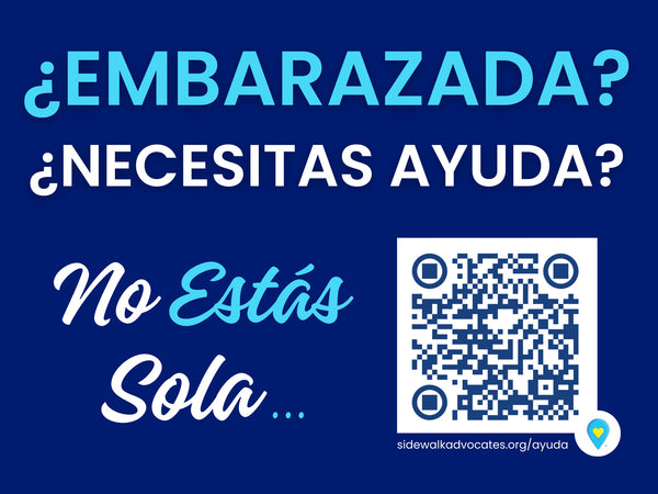 You Are Not Alone QR Code Sign